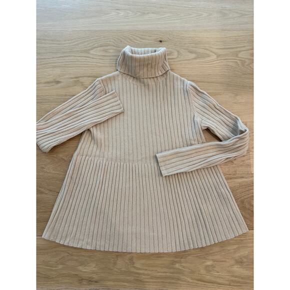 ALLUDE Ribbed cashmere turtleneck sweater
Tan   x small $400 - Picture 1 of 3
